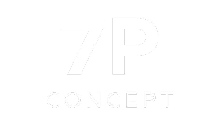 7P Logo in white