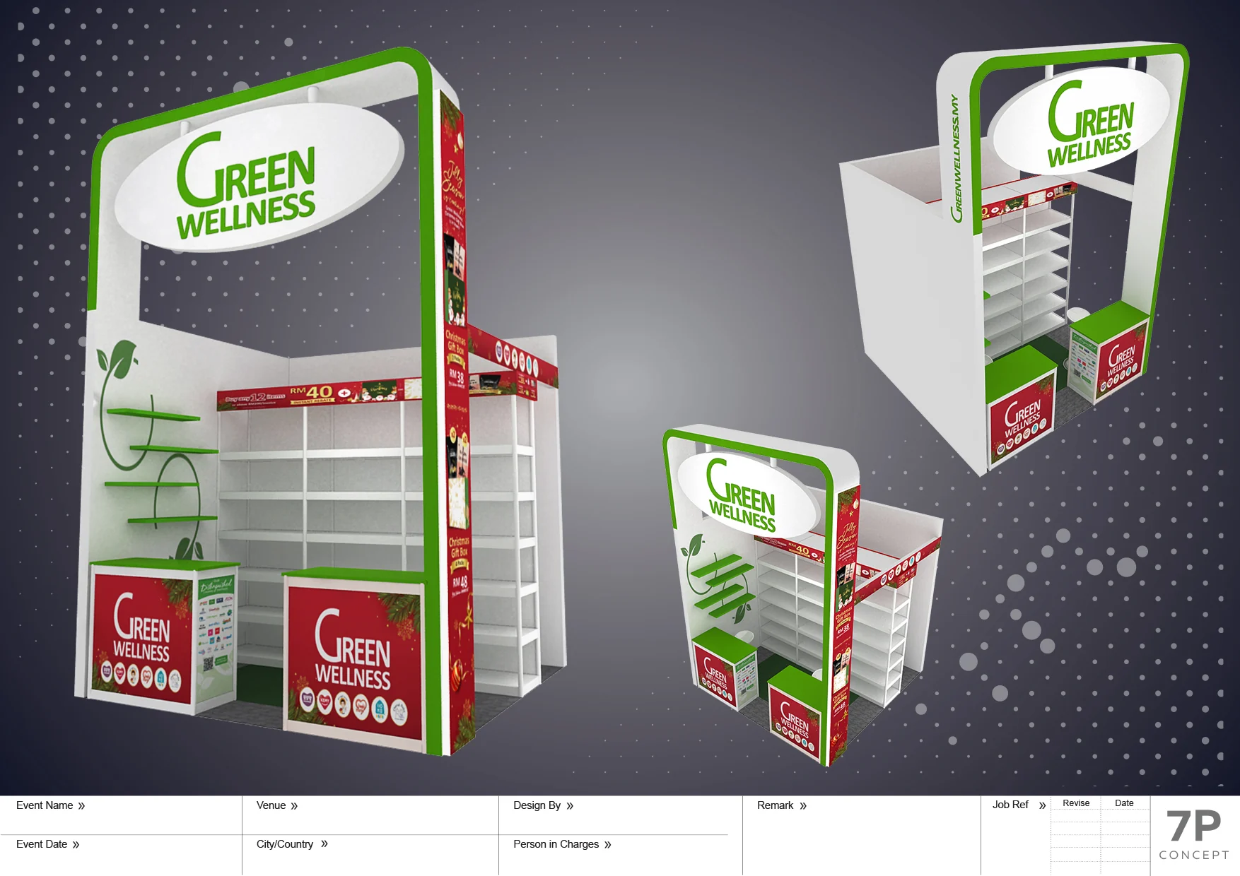 Green Wellness exhibition booth built by 7P Concepts at TCE Baby Expo 2023