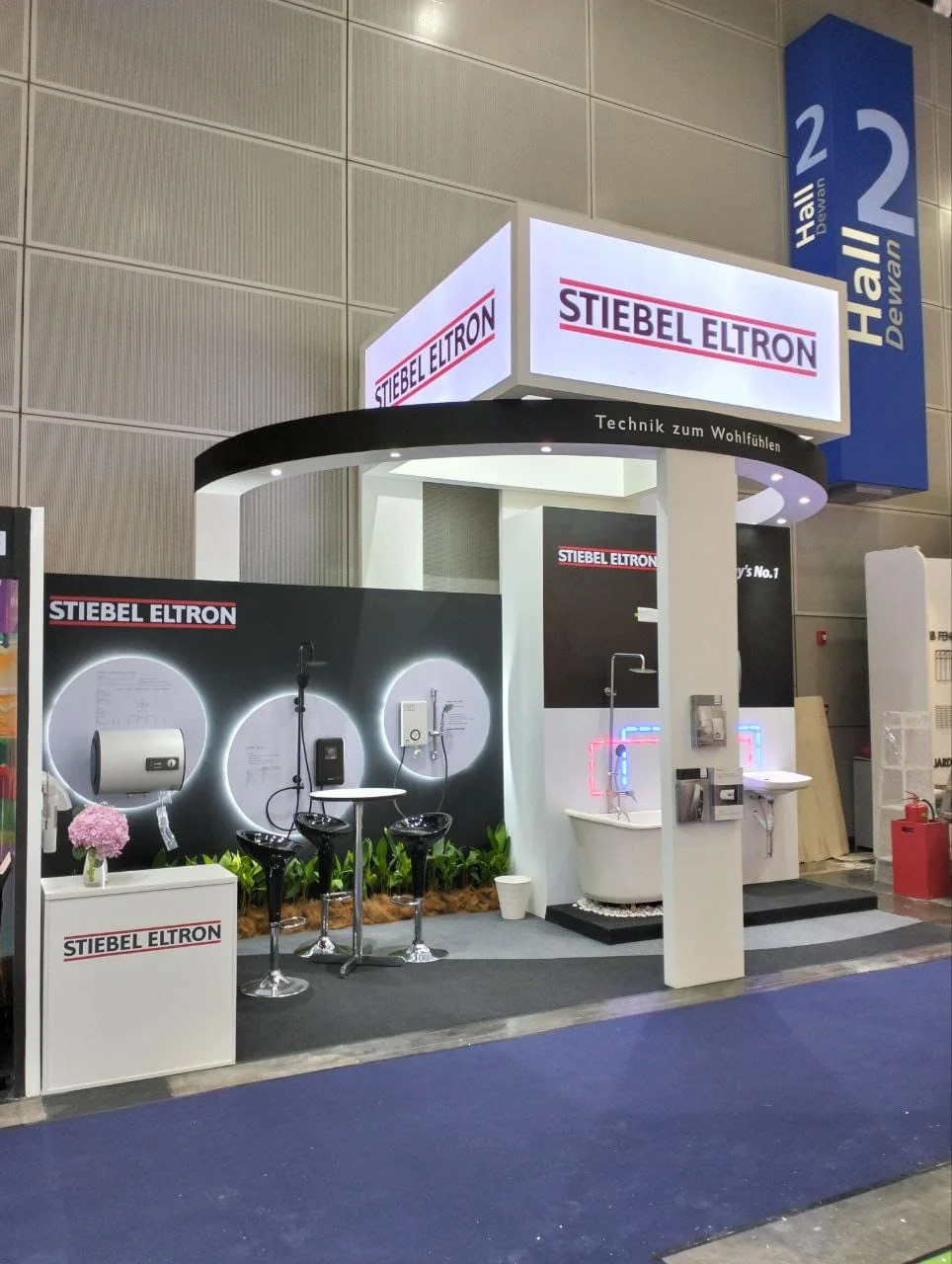 Stiebel Eltron exhibition booth at ARCHIDEX 2023