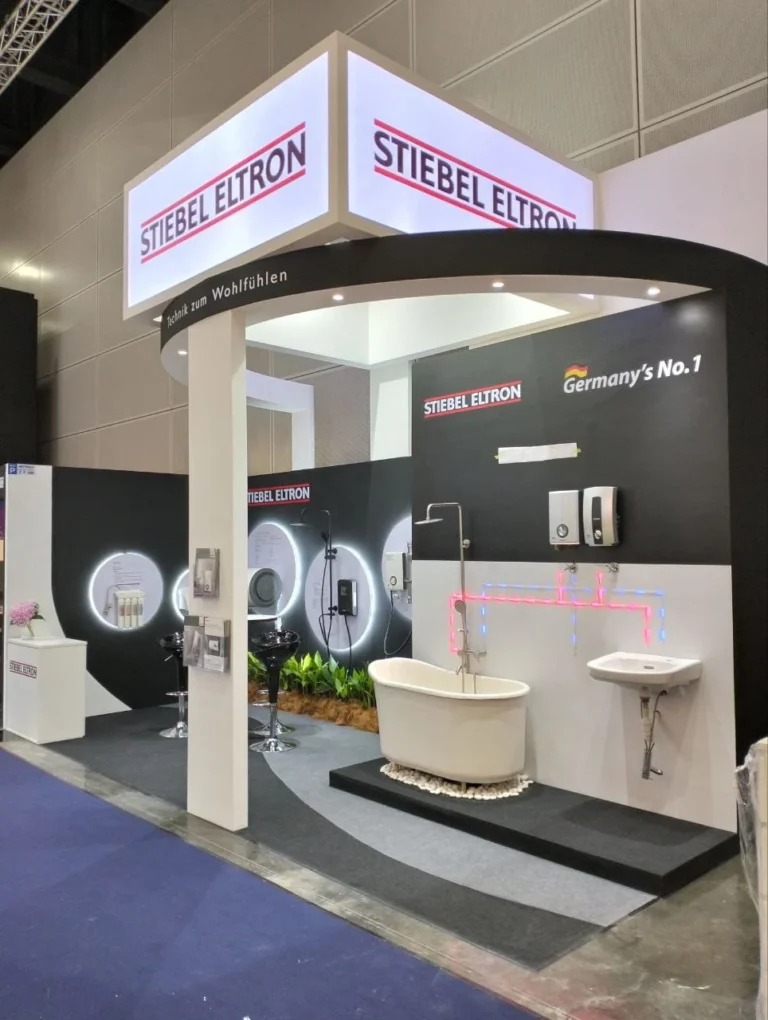 STIEBEL ELTRON exhibition booth built by 7P Concepts at ARCHIDEX 2023